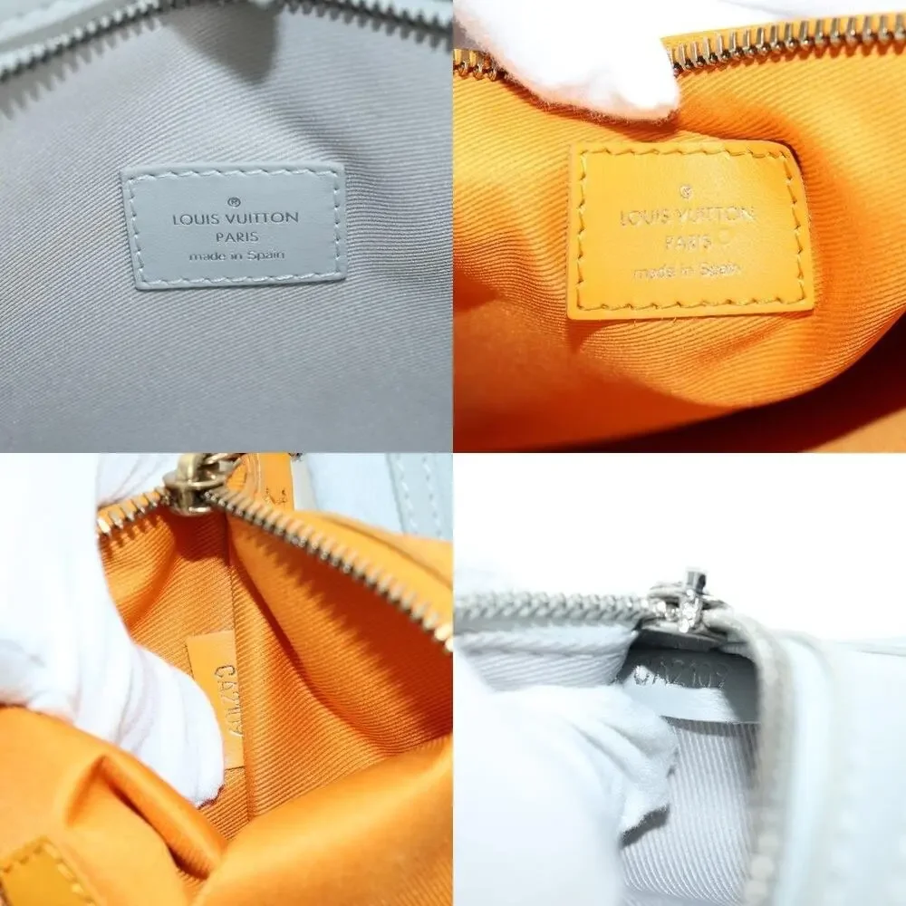 Louis Vuitton Monogram Flat Messenger Shoulder Bag Yellow